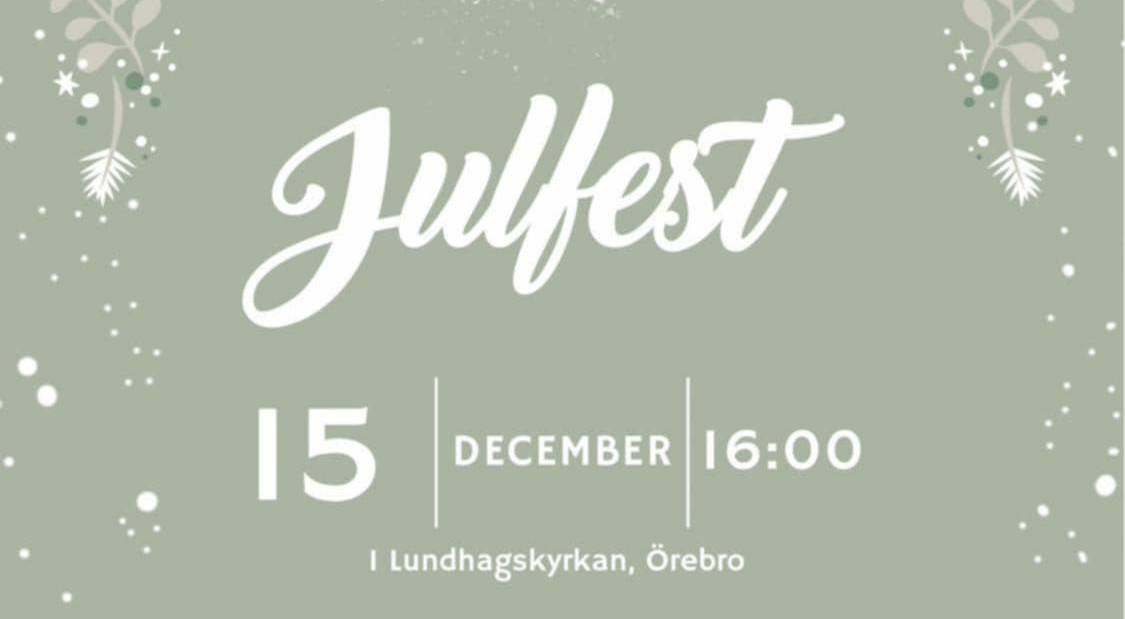 Julfest 15 dec kl. 16:00